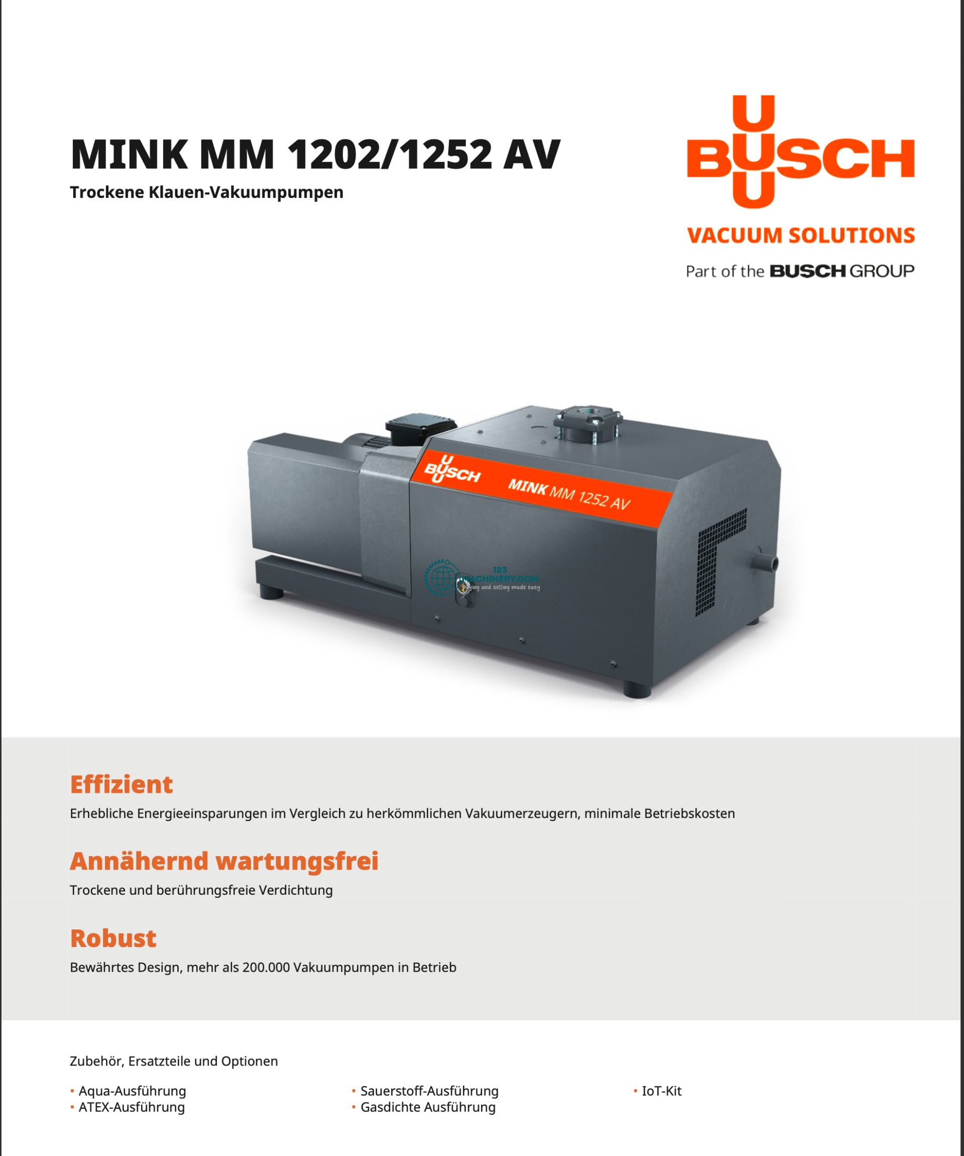 Used BUSCH MM 1252 AV (15 Stück)